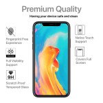 Wholesale iPhone 11 (6.1in) / iPhone XR HD Tempered Glass Full Glue Screen Protector (White Edge)